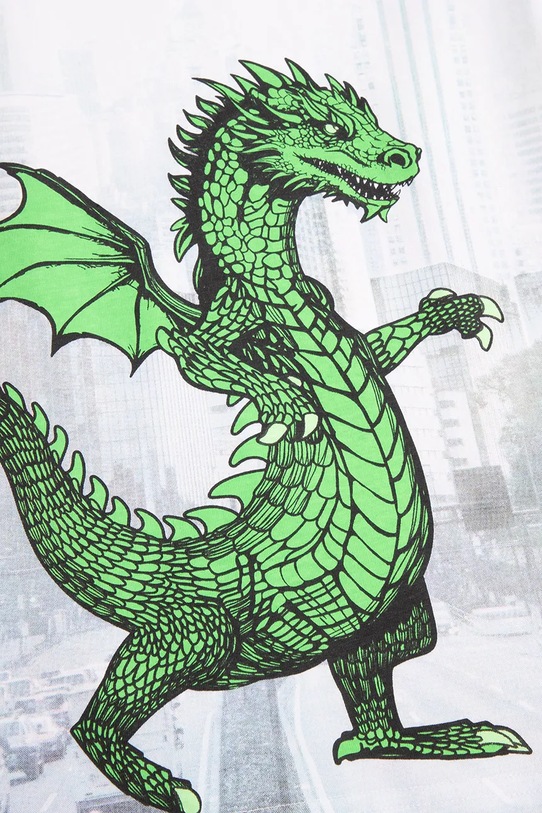 Detské bavlnené tričko Coccodrillo biela WC5143203DBJ