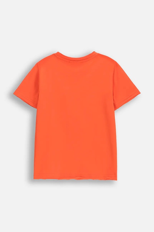 Detské bavlnené tričko Coccodrillo WC5143202DBK oranžová SS25