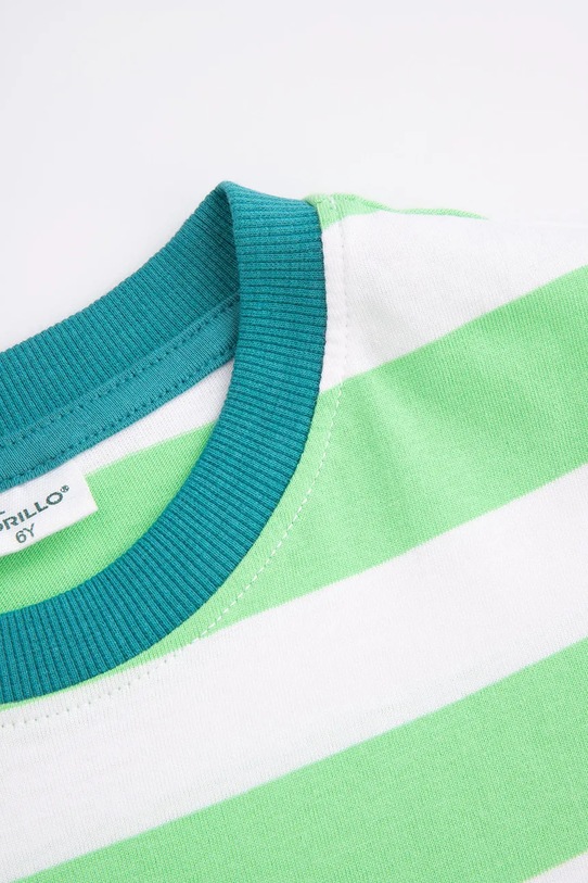 Chłopiec Coccodrillo t-shirt bawełniany dziecięcy WC5143205DBK zielony