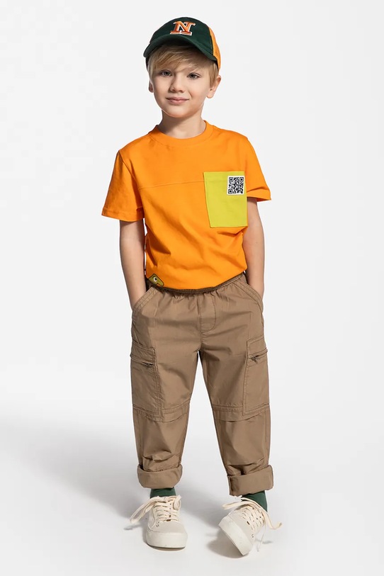 Coccodrillo t-shirt bawełniany dziecięcy WC5143203GBK