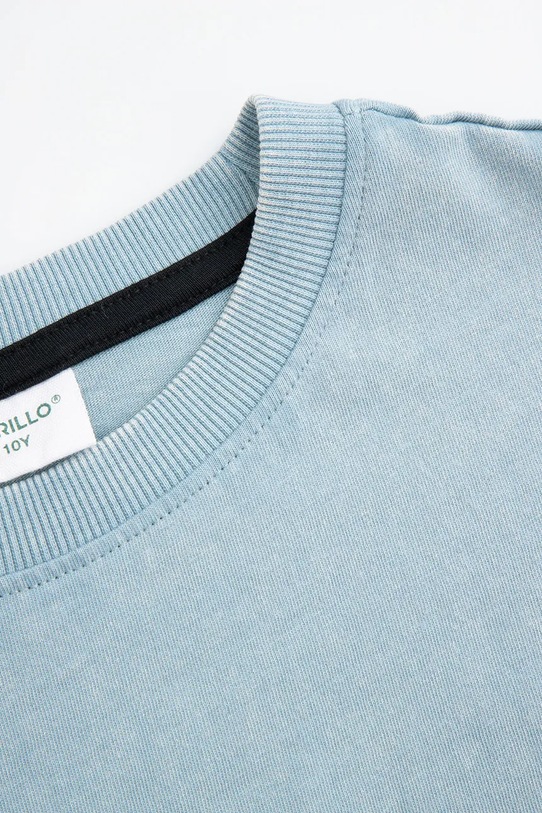 Мальчик Детская хлопковая футболка Coccodrillo WC5143205SBJ голубой