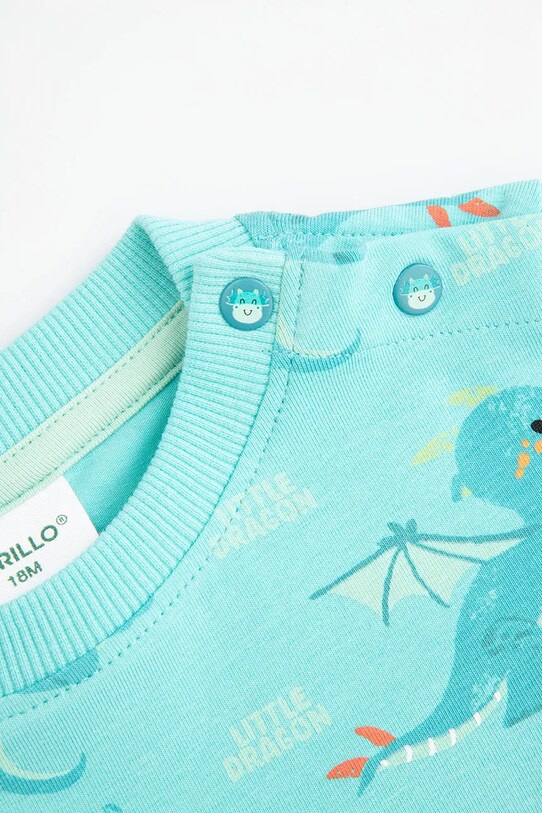 Băieți Coccodrillo tricou WC5143201DBN turcoaz