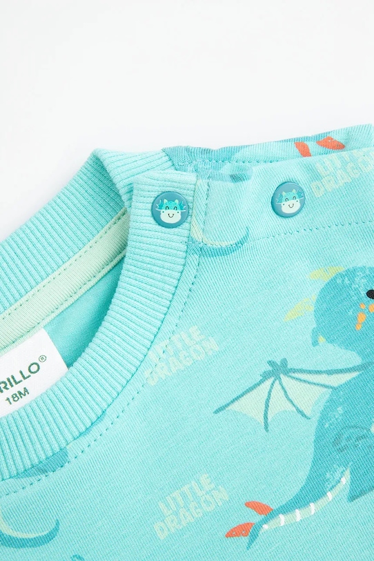 Băieți Coccodrillo tricou WC5143201DBN turcoaz