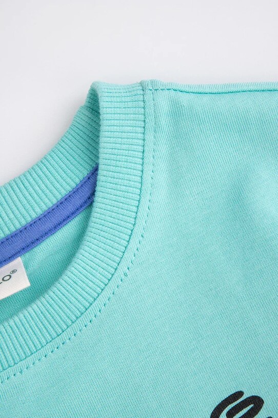 CHLAPEC Dětské bavlněné tričko Coccodrillo WC5143202VBB tyrkysová