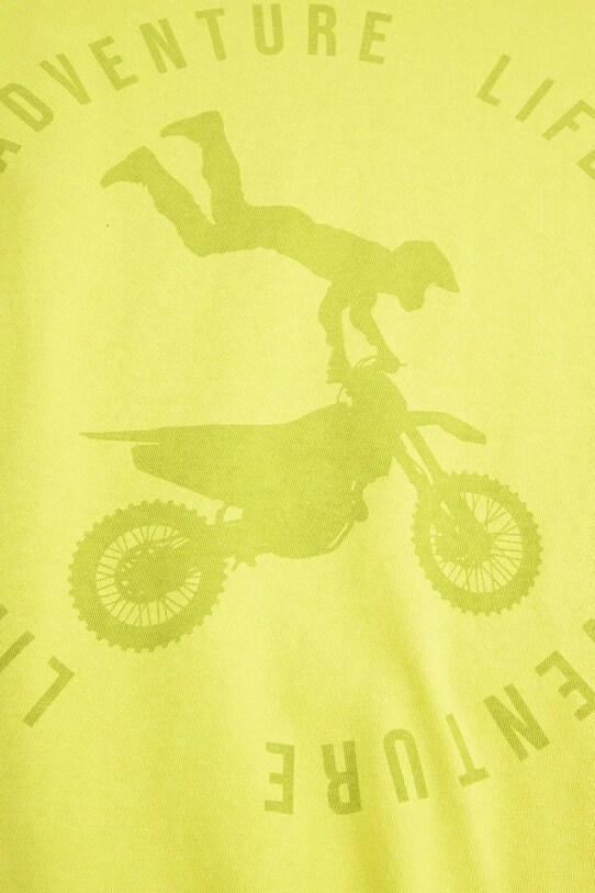 Παιδικό βαμβακερό μπλουζάκι Coccodrillo πράσινο WC5143208VBB