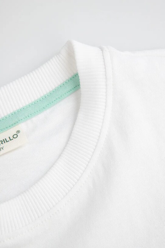 Chłopiec Coccodrillo t-shirt bawełniany dziecięcy WC5143210VBB biały