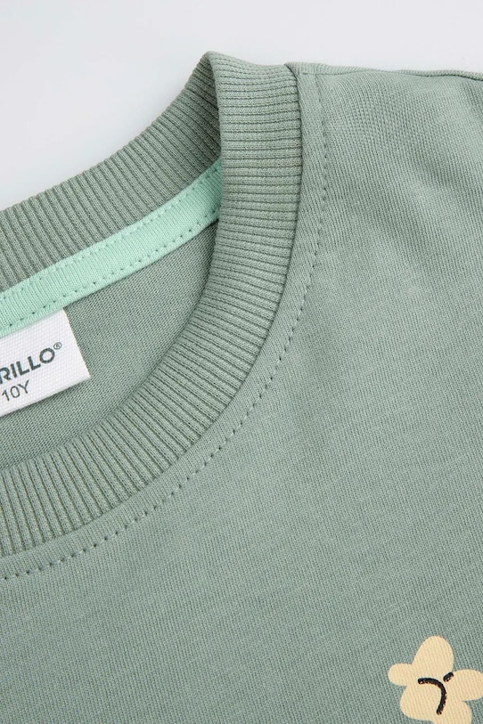 Chłopiec Coccodrillo t-shirt bawełniany dziecięcy WC5143212VBB zielony