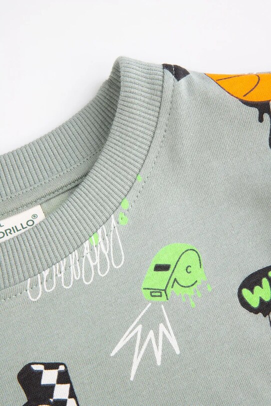 Băieți Coccodrillo tricou de bumbac pentru copii WC5143214VBB verde
