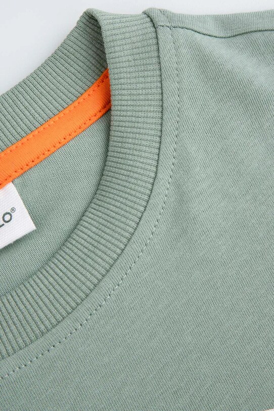 Chłopiec Coccodrillo t-shirt bawełniany dziecięcy WC5143216VBB zielony