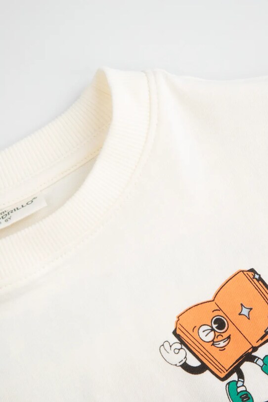 Băieți Coccodrillo tricou de bumbac pentru copii WC5143222VBB bej