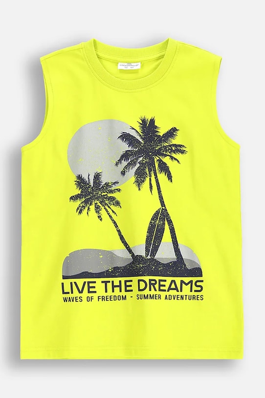Coccodrillo tricou de bumbac pentru copii print verde WC5143302VBC