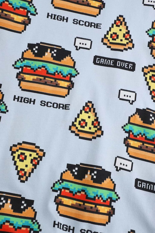 Coccodrillo t-shirt in cotone per bambini blu WC5143207VBD