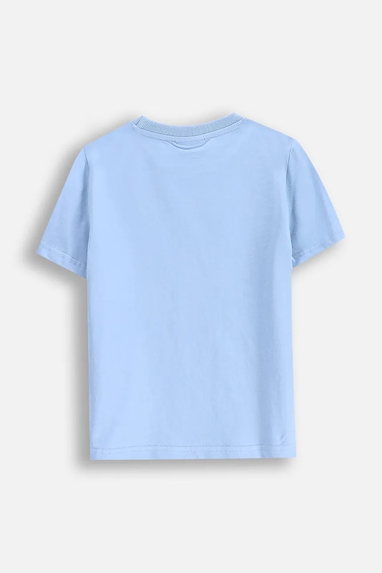 Coccodrillo t-shirt bawełniany dziecięcy WC5143210VBD niebieski SS25