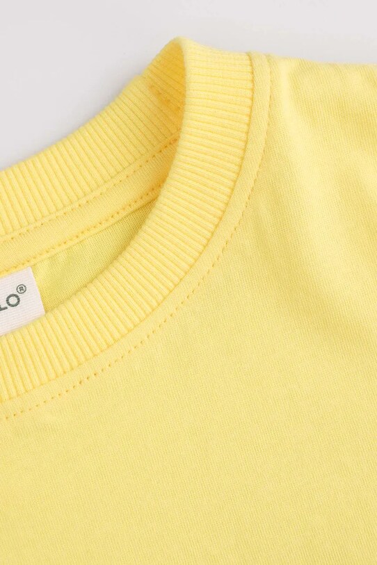 Chłopiec Coccodrillo t-shirt bawełniany dziecięcy WC5143211VBD żółty