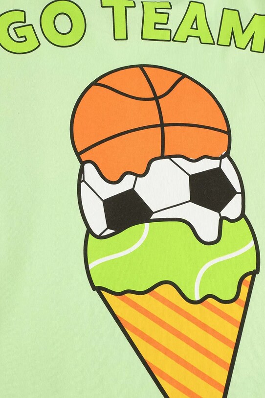 Coccodrillo t-shirt bawełniany dziecięcy zielony WC5143213VBD