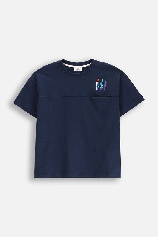 Μπλουζάκι Coccodrillo στρογγυλό σκούρο μπλε WC5143203HBJ