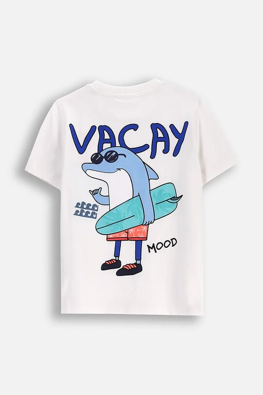 Fiú Coccodrillo gyerek pamut póló WC5143201HBK bézs