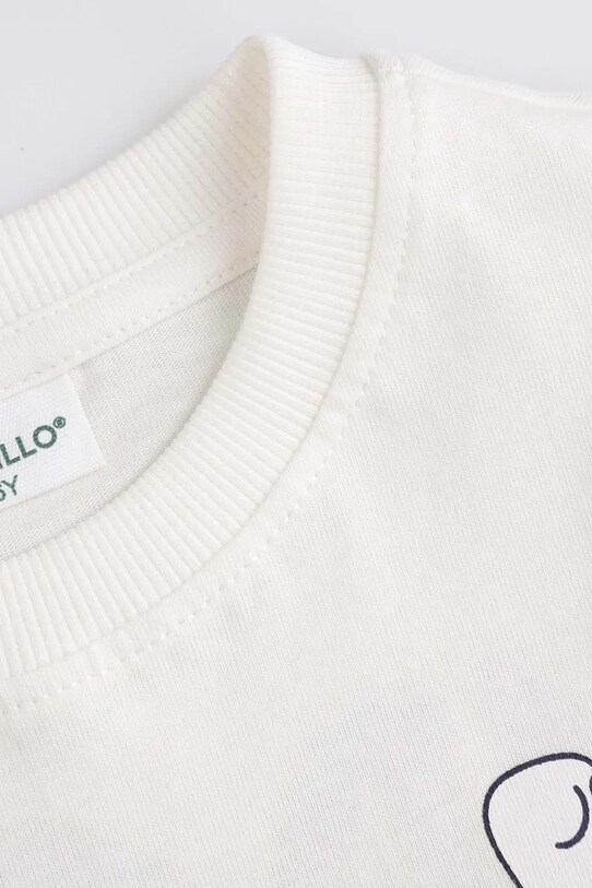 Coccodrillo gyerek pamut póló bézs WC5143201HBK