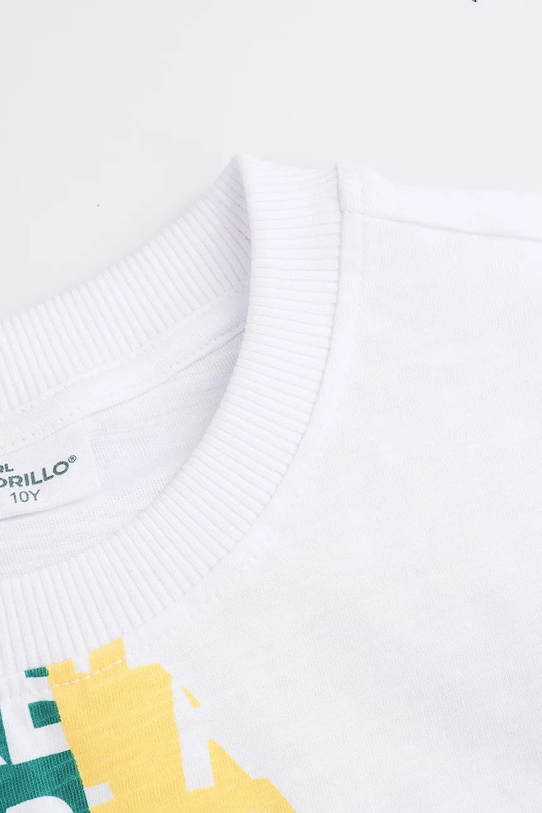 Băieți Coccodrillo tricou din bumbac WC5143301TBJ alb