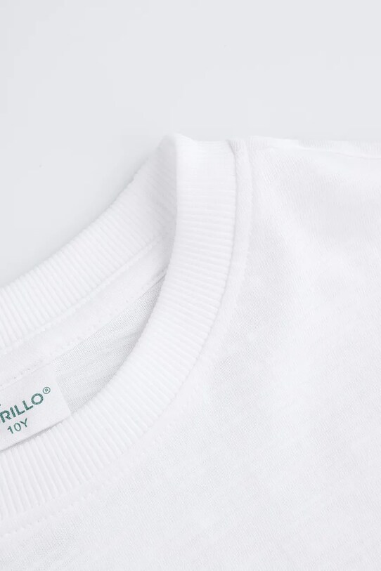 Fiú Coccodrillo pamut póló WC5143207IBJ fehér