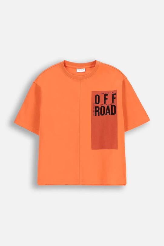 Coccodrillo tricou din bumbac WC5143204WBJ portocaliu SS25