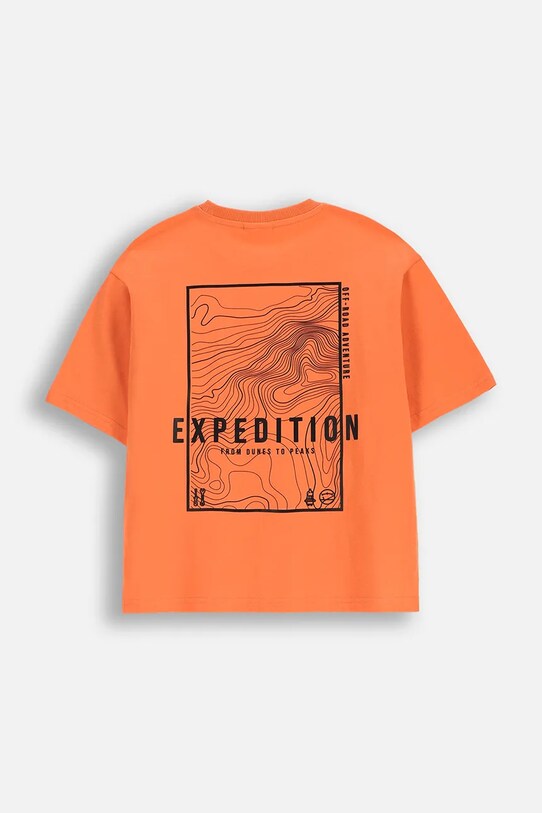 Fiú Coccodrillo pamut póló WC5143204WBJ narancssárga