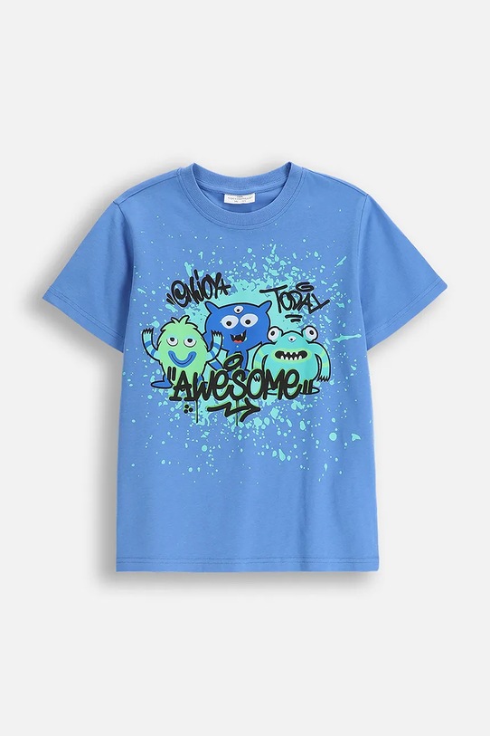 Coccodrillo t-shirt in cotone per bambini prodotto per bambini blu WC5143201VBD