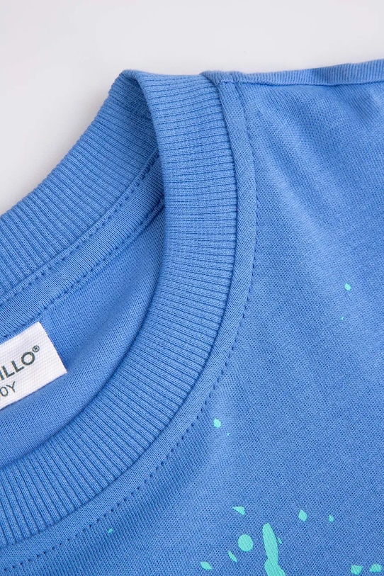 Chłopiec Coccodrillo t-shirt bawełniany dziecięcy WC5143201VBD niebieski