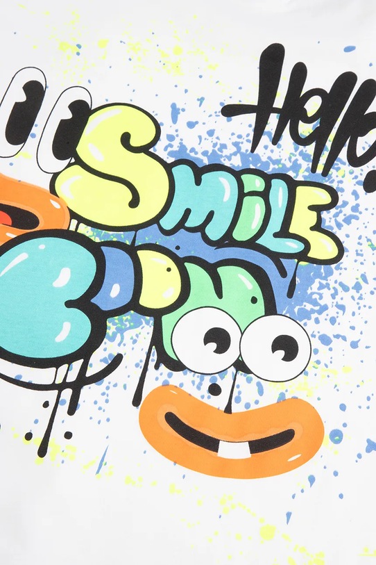 Coccodrillo tricou de bumbac pentru copii alb WC5143202VBD