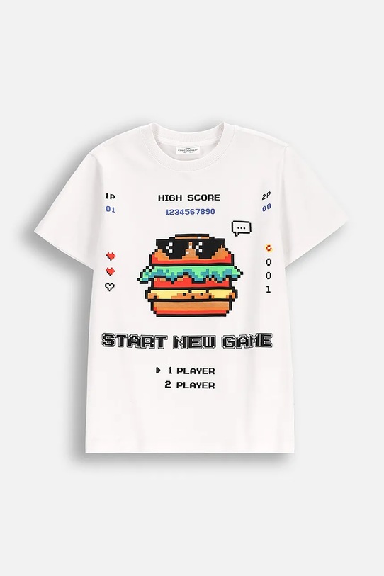 Coccodrillo tricou print alb WC5143206VBD