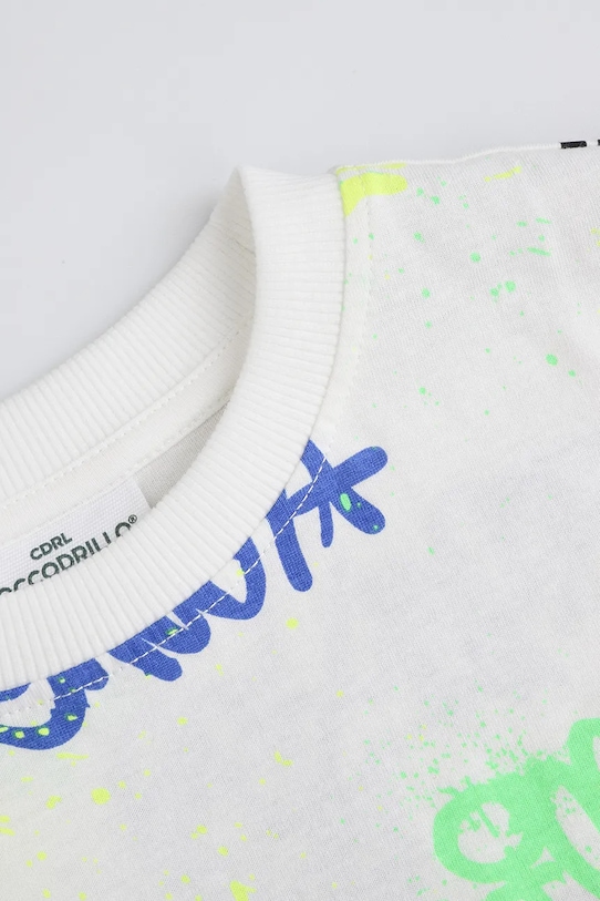 Băieți Coccodrillo tricou de bumbac pentru copii WC5143215VBD bej