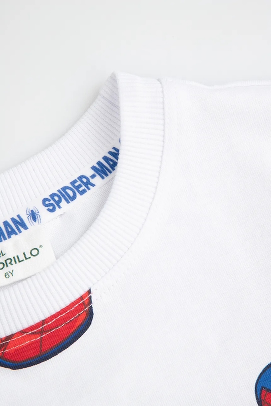 Chłopiec Coccodrillo t-shirt bawełniany dziecięcy WC5143213LBD biały