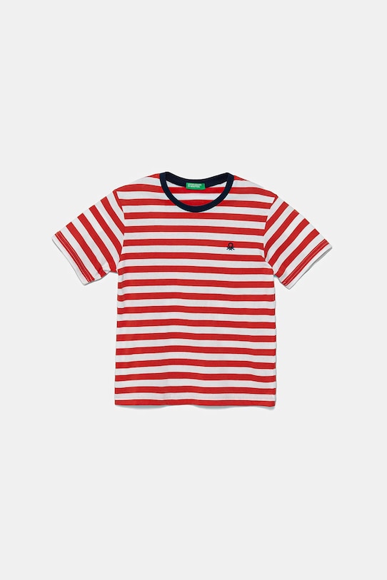 United Colors of Benetton tricou de bumbac pentru copii cu modele rosu 3FHXG10HR.P.Seasonal