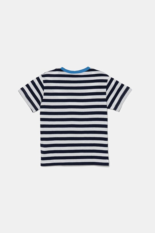 United Colors of Benetton tricou de bumbac pentru copii 3FHXG10HR.P.Seasonal bleumarin SS25