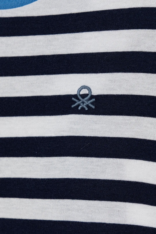 Chlapec Detské bavlnené tričko United Colors of Benetton 3FHXG10HR.P.Seasonal tmavomodrá