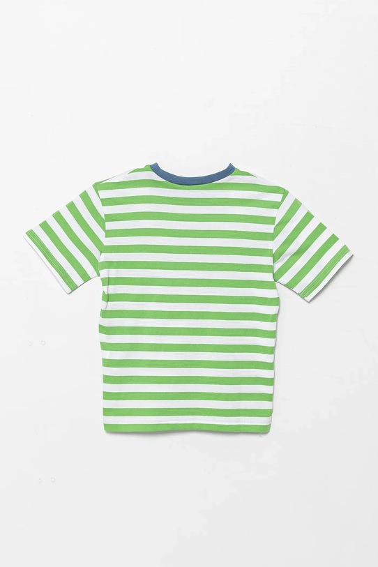 Детская хлопковая футболка United Colors of Benetton 3FHXG10HR.P.Seasonal зелёный SS25