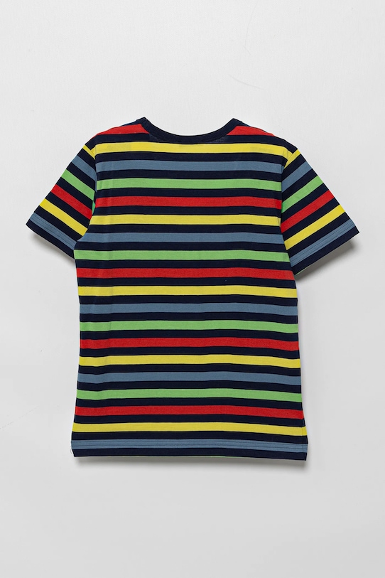 Otroška bombažna kratka majica United Colors of Benetton 3FHXC10MW.G.Seasonal rumena SS25