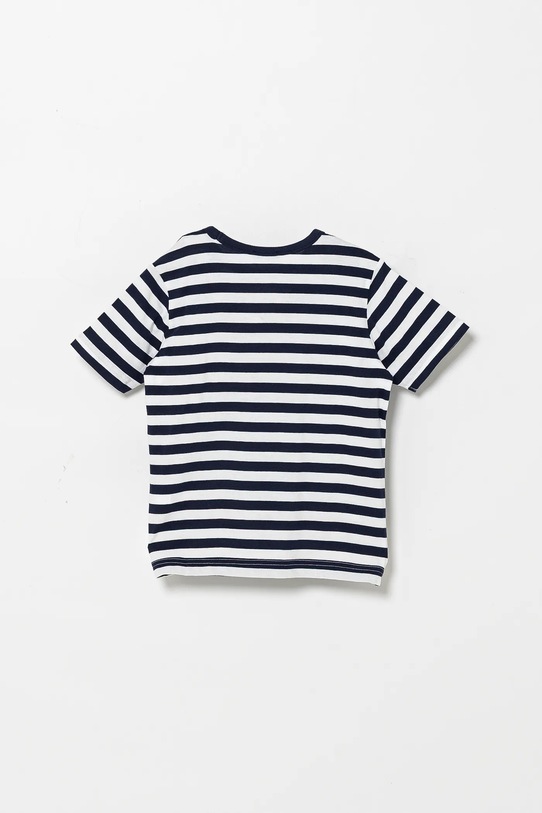 Detské bavlnené tričko United Colors of Benetton 3FHXC10MW.G.Seasonal tmavomodrá SS25