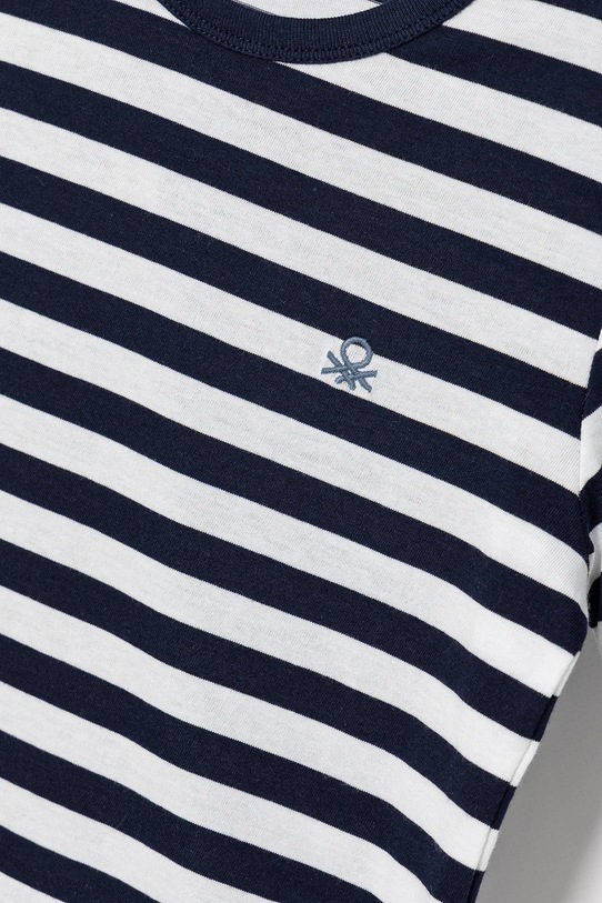 Chlapec Detské bavlnené tričko United Colors of Benetton 3FHXC10MW.G.Seasonal tmavomodrá