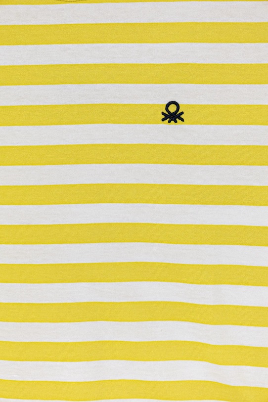 Хлопчик Дитяча бавовняна футболка United Colors of Benetton 3FHXC10MW.G.Seasonal зелений