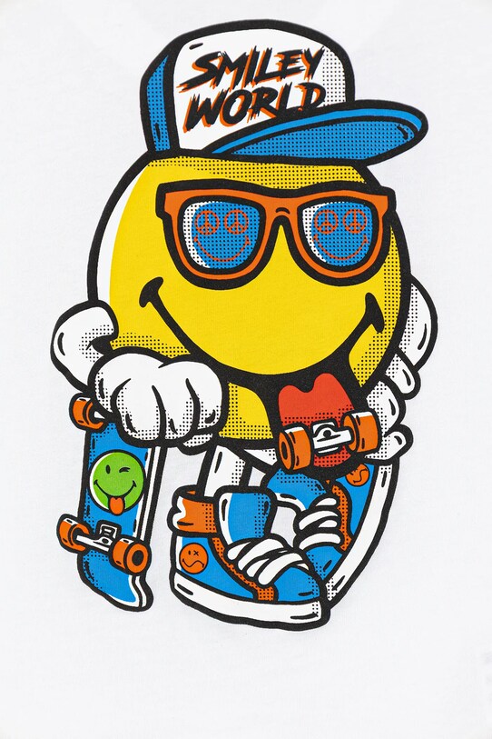 CHLAPEC Dětské bavlněné tričko United Colors of Benetton 3I1XG10IH.P.Seasonal bílá