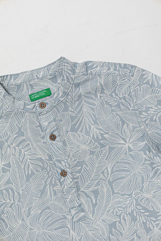 Băieți United Colors of Benetton tricou de bumbac pentru copii 5OUGGQ02G.P.Seasonal albastru