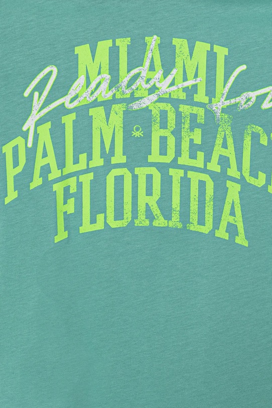 BIMBO United Colors of Benetton t-shirt in cotone per bambini 3JERC10PE.G.Seasonal turchese