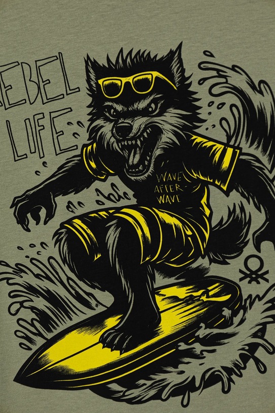 Chłopiec United Colors of Benetton t-shirt bawełniany dziecięcy 3JERC10PE.G.Seasonal zielony