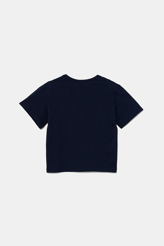 Детская хлопковая футболка United Colors of Benetton 3JERG10JQ.P.Seasonal тёмно-синий SS25
