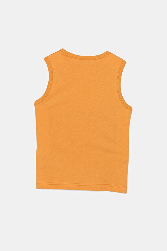Детский хлопковый топ United Colors of Benetton 3I1XCH01W.G.Seasonal оранжевый SS25