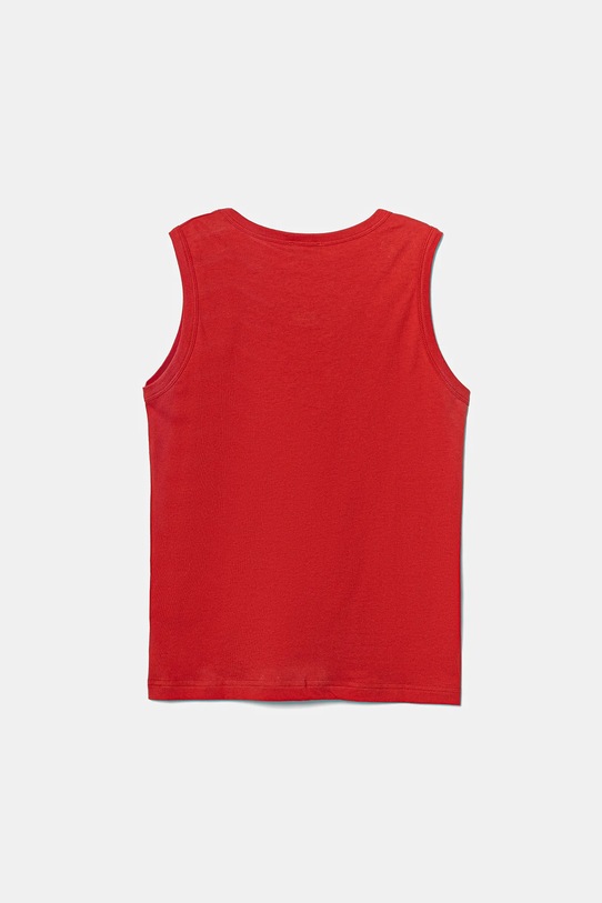 United Colors of Benetton top din bumbac pentru copii 3I1XCH01W.G.Seasonal rosu SS25