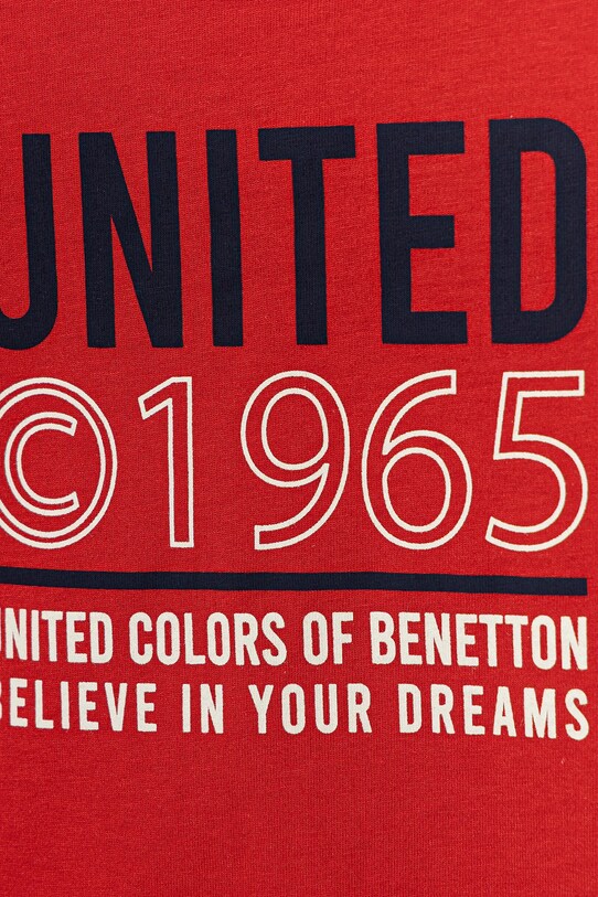 Мальчик Детский хлопковый топ United Colors of Benetton 3I1XCH01W.G.Seasonal красный