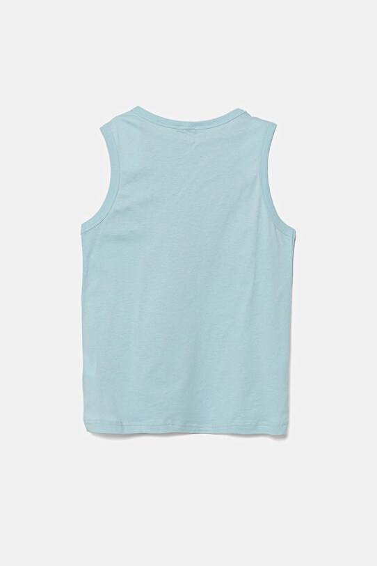 United Colors of Benetton top din bumbac pentru copii 3I1XCH01W.G.Seasonal albastru SS25