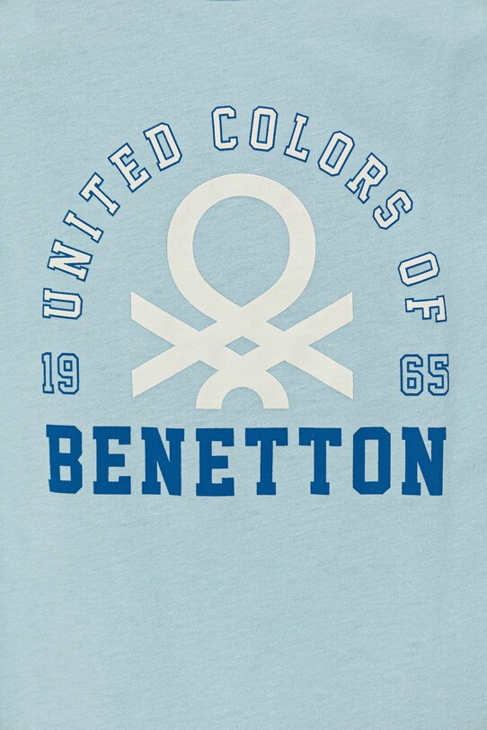 Băieți United Colors of Benetton top din bumbac pentru copii 3I1XCH01W.G.Seasonal albastru